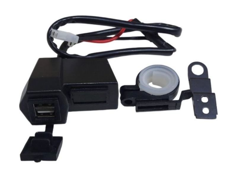 CARGADOR USB CARGA RÁPIDA CON MEDIDOR DE VOLTAJE — repuesto de moto en Lima