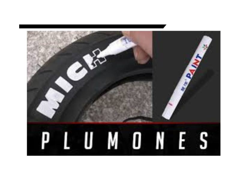 PLUMÓN DE LLANTA BLANCO — repuesto de moto en Lima