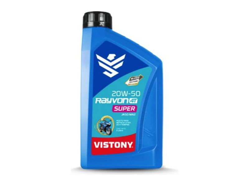 VISTONY RAYVON 4T SUPER 20W-50 1L — repuesto de moto en Lima