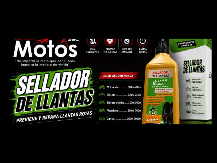 SELLADOR DE LLANTAS HONGJU — repuesto de moto en Lima