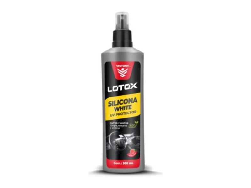 LOTOX SILICONA WHITE UV PROTECTOR 300 mL — repuesto de moto en Lima