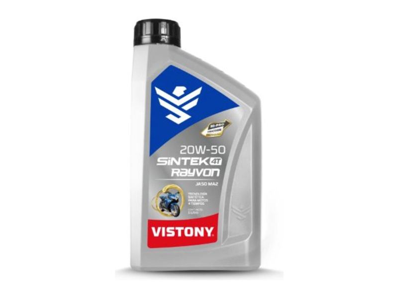 VISTONY SINTEK RAYVON 4T 20W-50 1L — repuesto de moto en Lima